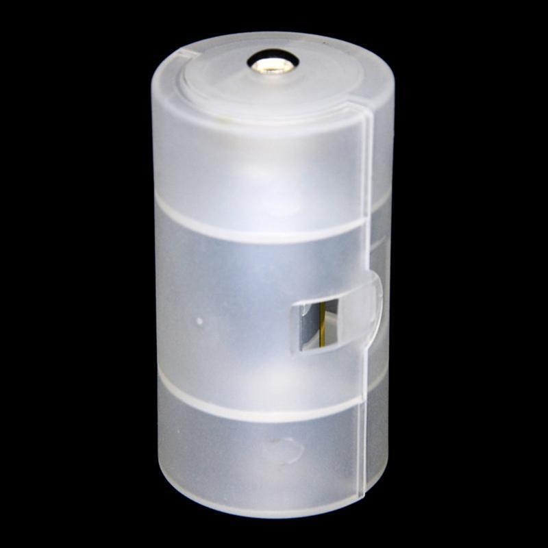 4Pcs AA To D Size Battery Adapter Converter Storage Box Case Holder Plastic