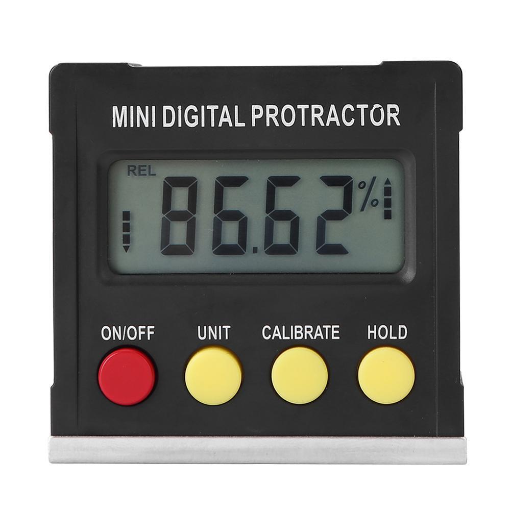 Mini Digital Protractor Inclinometer Electronic Level Box Magnetic Meter