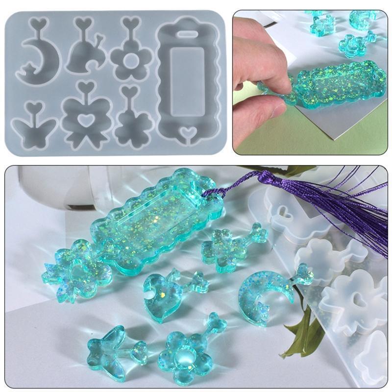 Flower Listing Silicone Mold Pendant Molds for Home Decoration Jewelry Tool