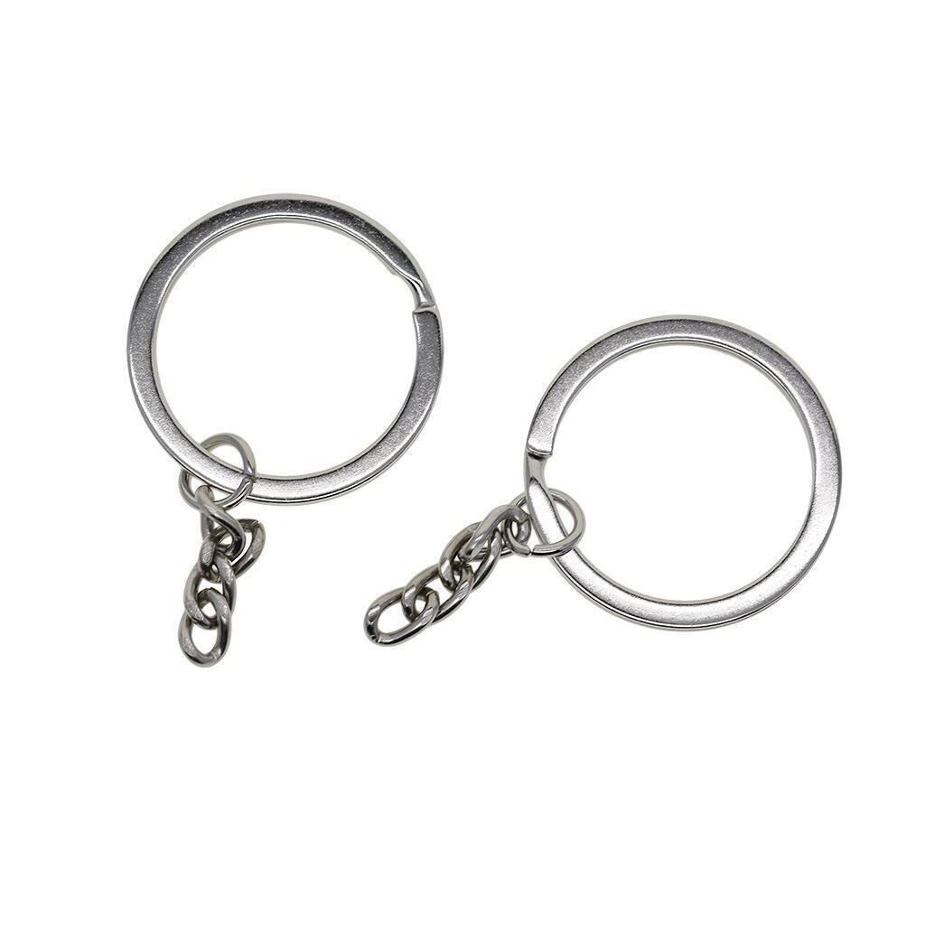 12 Pieces Metal Split Keychain Ring Parts Make Your Own Key Ring Findings