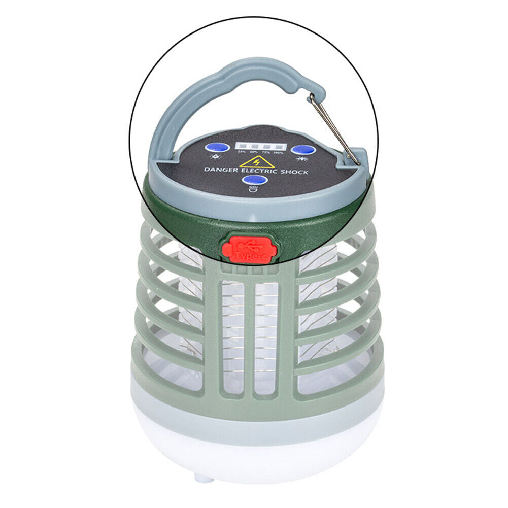 Electric Mosquito Killer LED Lamp w/ Bluetooth-compatible Speaker (Green)