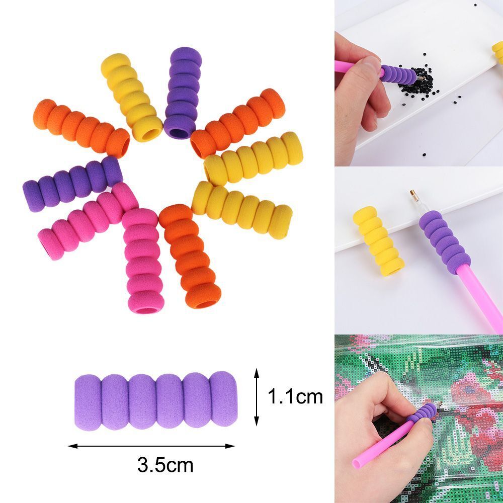 Accessory Cross Stitch Tool Diamond Painting Pen Sponge Holder Anti-slip Sleeve