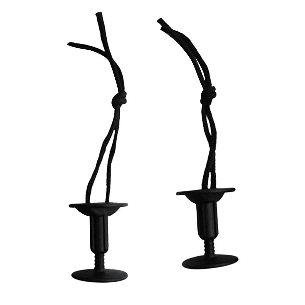 2x  Leash Plugs with Cords Strings Water Sports Surfing Accessories