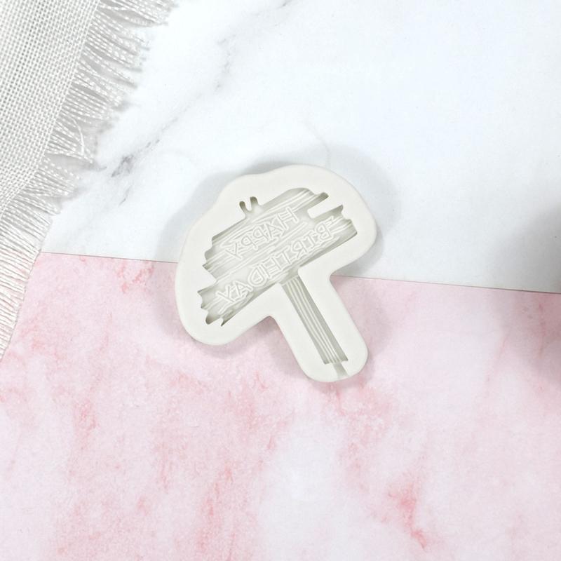 DIY Happy Birthday Shaped Chocolate Molds Cake Decorating Gadgets Fondant Moulds