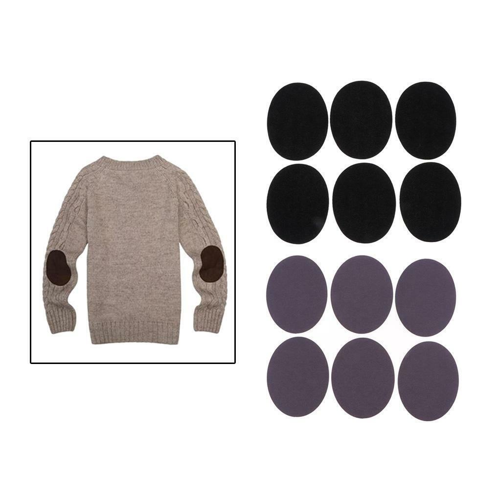 6 Pairs Elbow  Patches DIY Shirt Blouses Hats Sewing Applique Decor