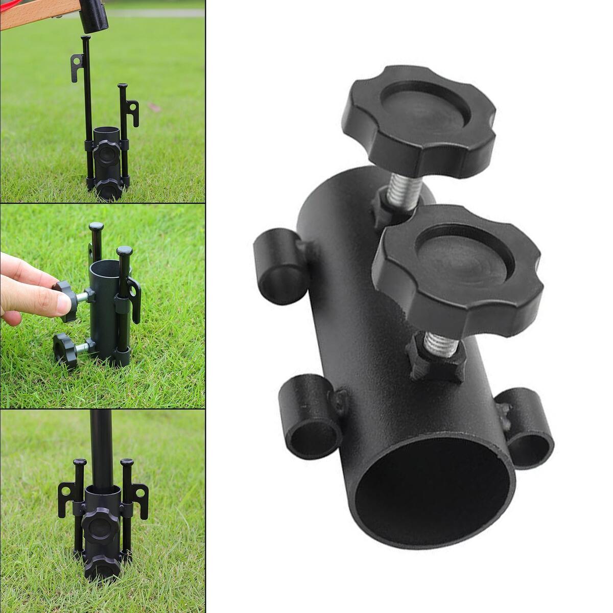 Durable Tent Rod Holder Tarp Poles Fixator for Outdoor Camping Fishing