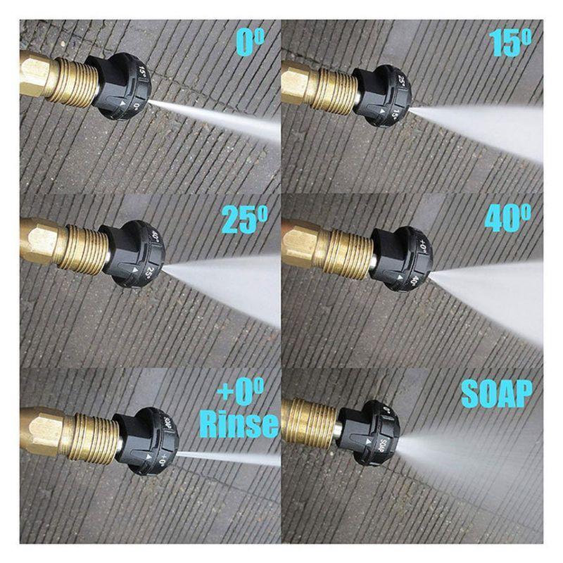High Pressure Washer Spray 6in1 Adjustable Sprinkler Cleaner for Car Garden