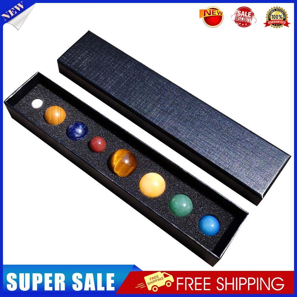 Crystal Solar System Eight Planet Balls Gem Collection Home Decor Ornament