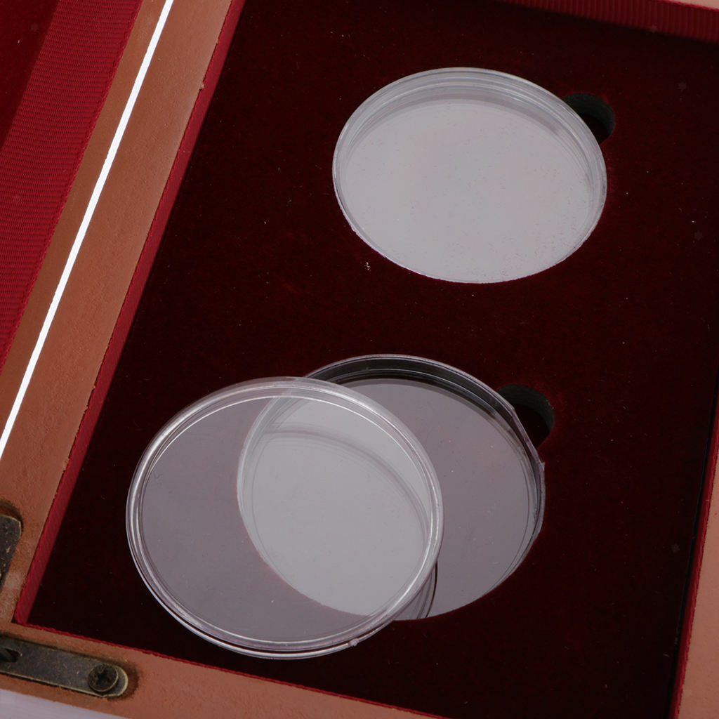Wooden  Box Storage W/  Holder 40mm Sized Collection