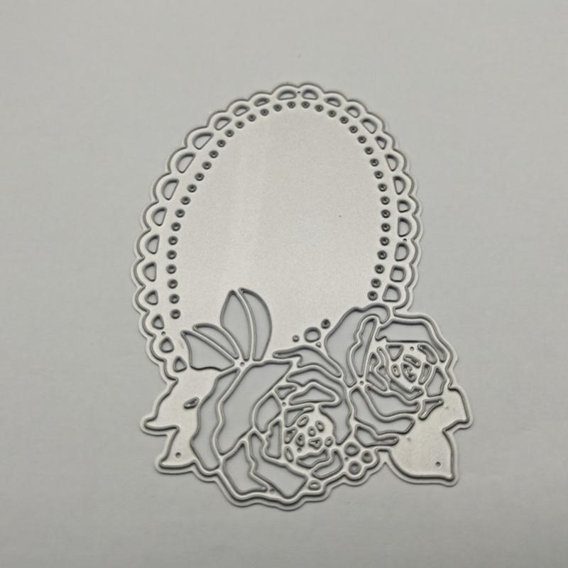 Makeup Mirror Metal Cutting Dies Stencil DIY Scrapbooking Album Paper Template