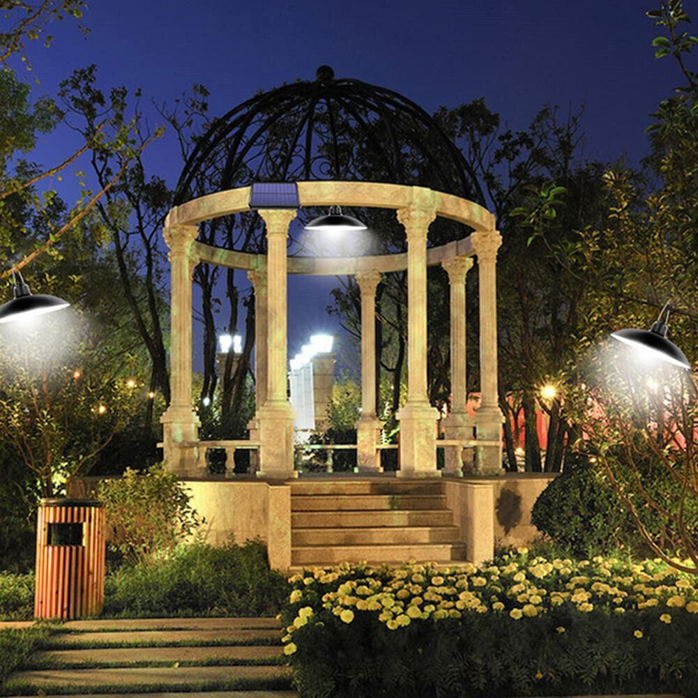 Solar LED Pendant Lights Outdoor Garden Wall Chandelier (Single Head White)