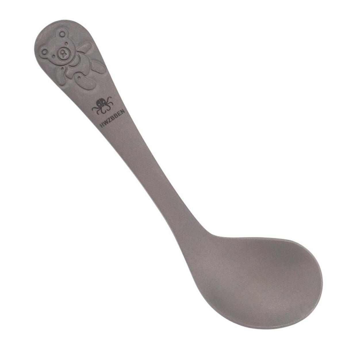 Titanium Soup Spoon Tableware Meal Rice Ladle for Travel Outdoor Cooking