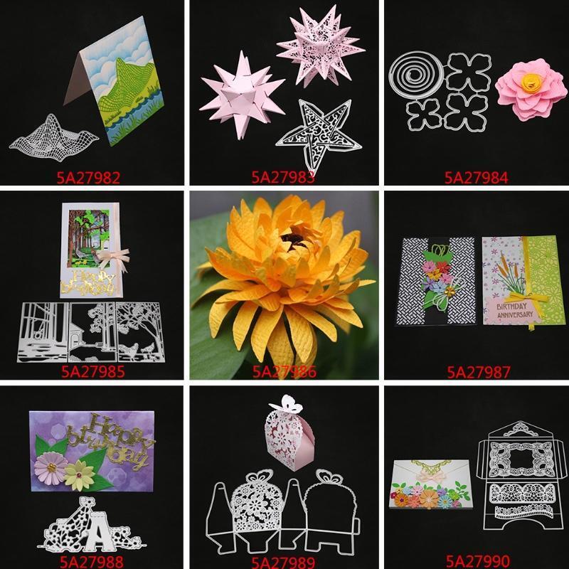Five Star Cutting Dies Stencil Scrapbooking Paper Card Embossing Craft DIY Tool