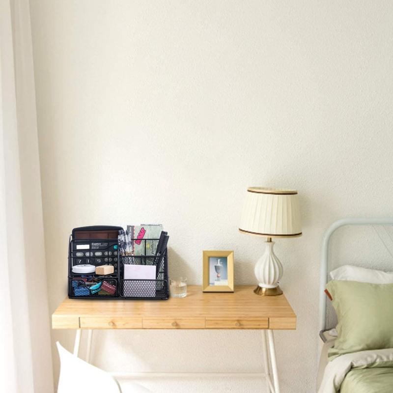 Multi-functional Office Desk Organizer with Drawer Pen Holder Cosmetic Organizer