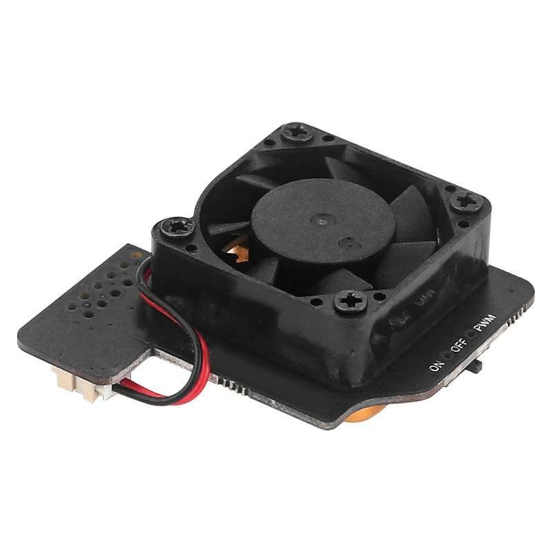 Speed Control Cooling Fan Pure Copper Metal Bottom Heatsink Fan for RPi 4B/3B+3B