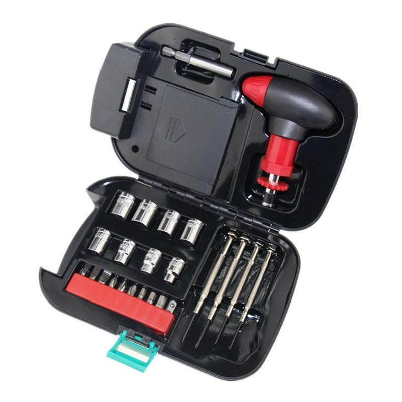 24 Pieces Hardware Tool Flashlight Set Flashlight Toolbox for Daily Home Use
