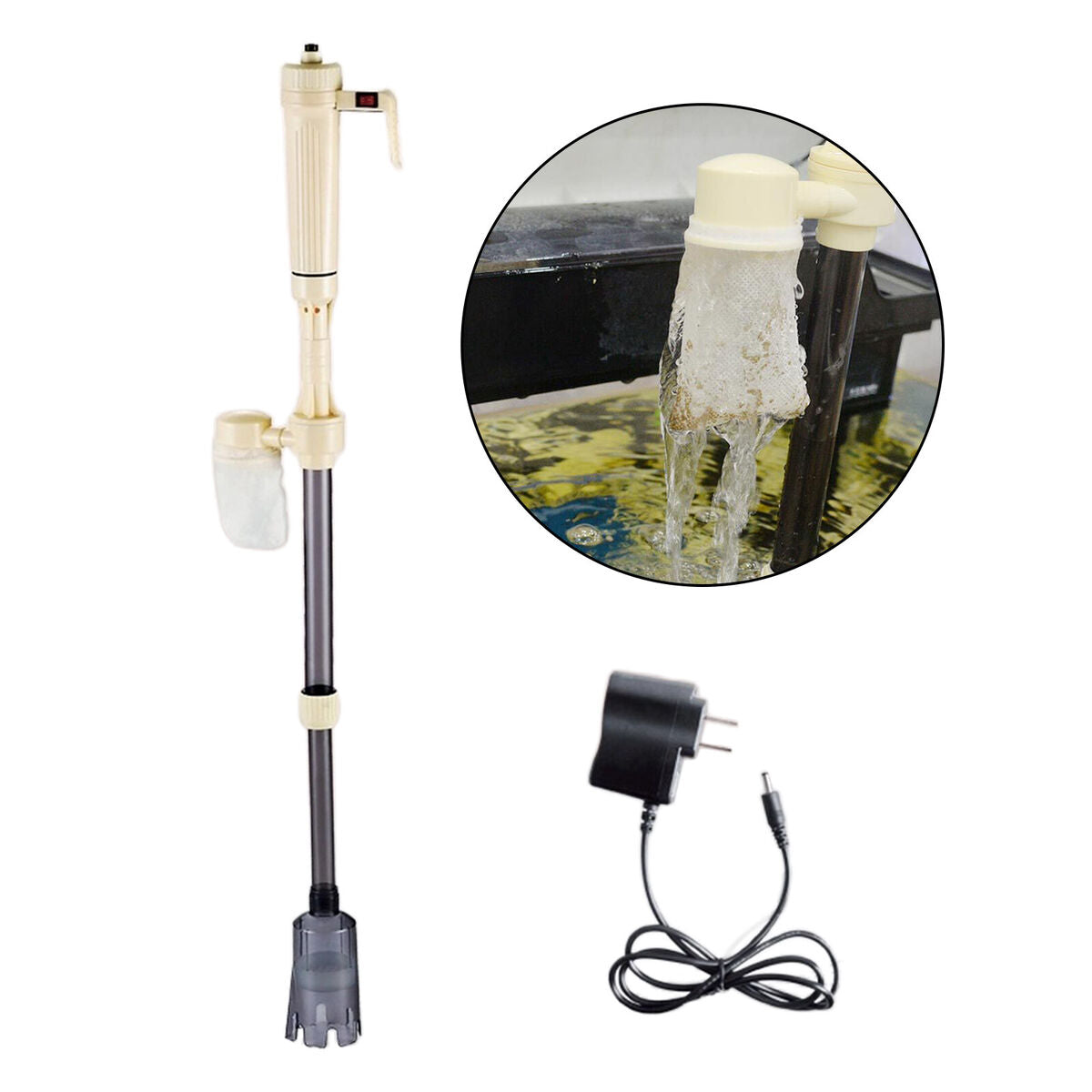 Electric Aquarium  Syphon Pump  Vacuum Cleaner Cleaning Tool