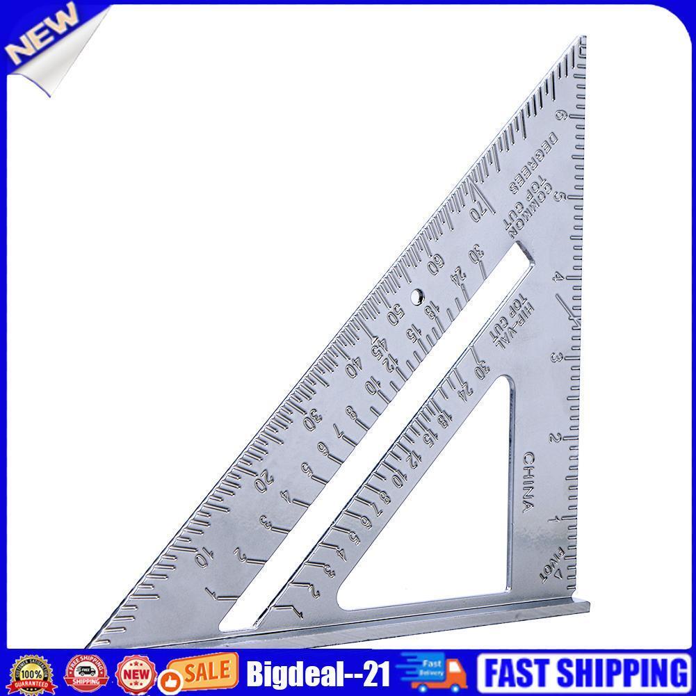 7inch Aluminum Speed Square Triangle Angle Protractor Measuring Tool