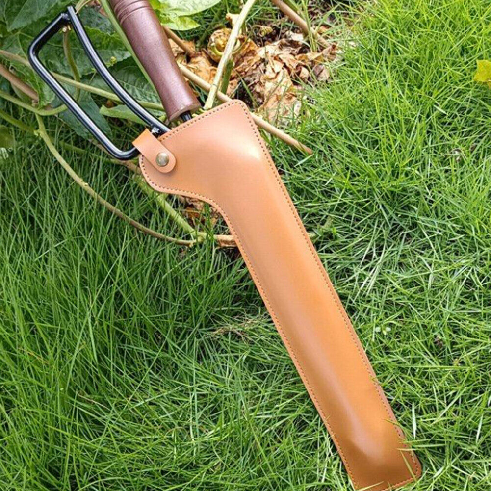 Camping Fire Tongs Protective Cover PU Leather Fire Tongs Case Storage Bag