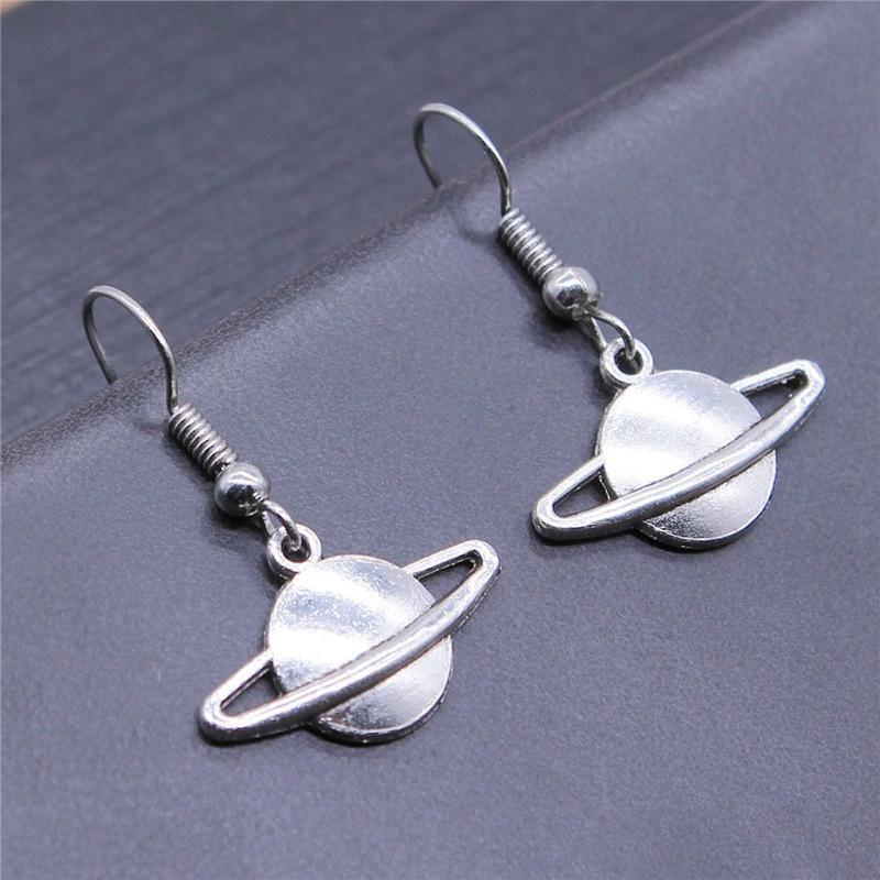 Creative Saturn Earring Fishhook Drop Dangle Earring for Female Women Gifts
