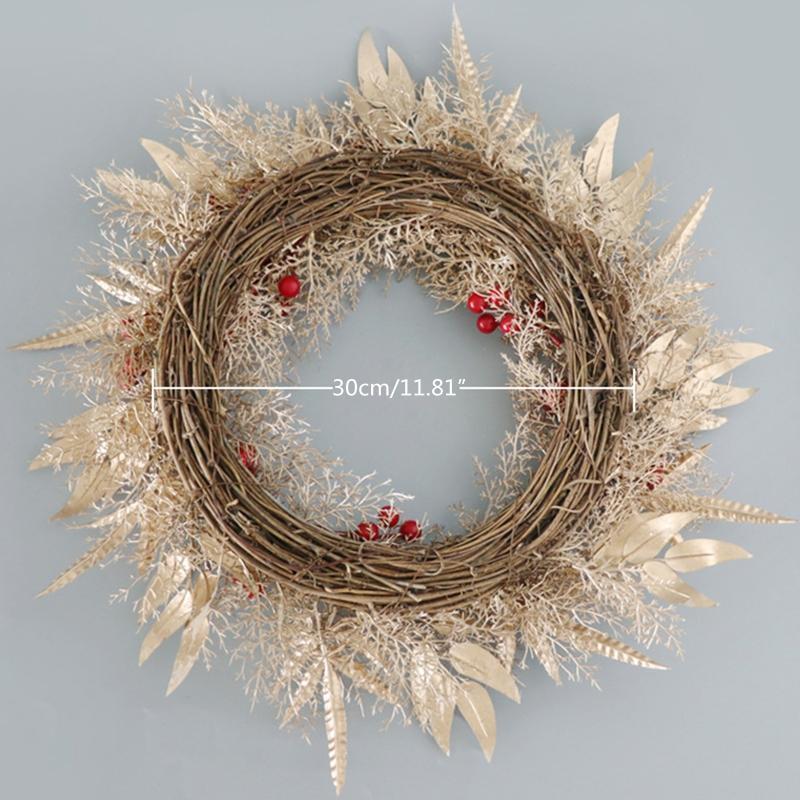 Christmas Front Door Wall Hanging Decor, Xmas Decor Wreath Xmas Wreath Pendant