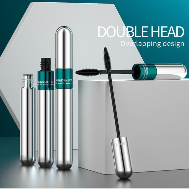4D Silk Fiber Lash Mascara,2in1 Thrive Mascara Waterproof Mascara for Eye Makeup