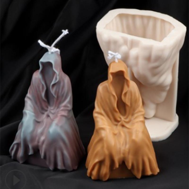 Mysterious Ghost Silicone Mold Soap Candle Making Mould Handmade