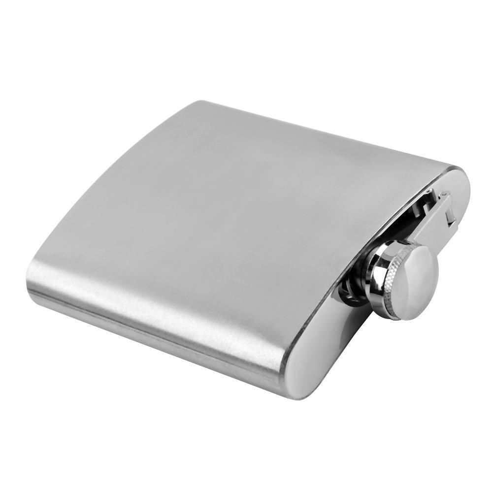 Stainless Steel Fishing Wine Bottle Water Pot Kettle Jug Hip Flask(7 oz)