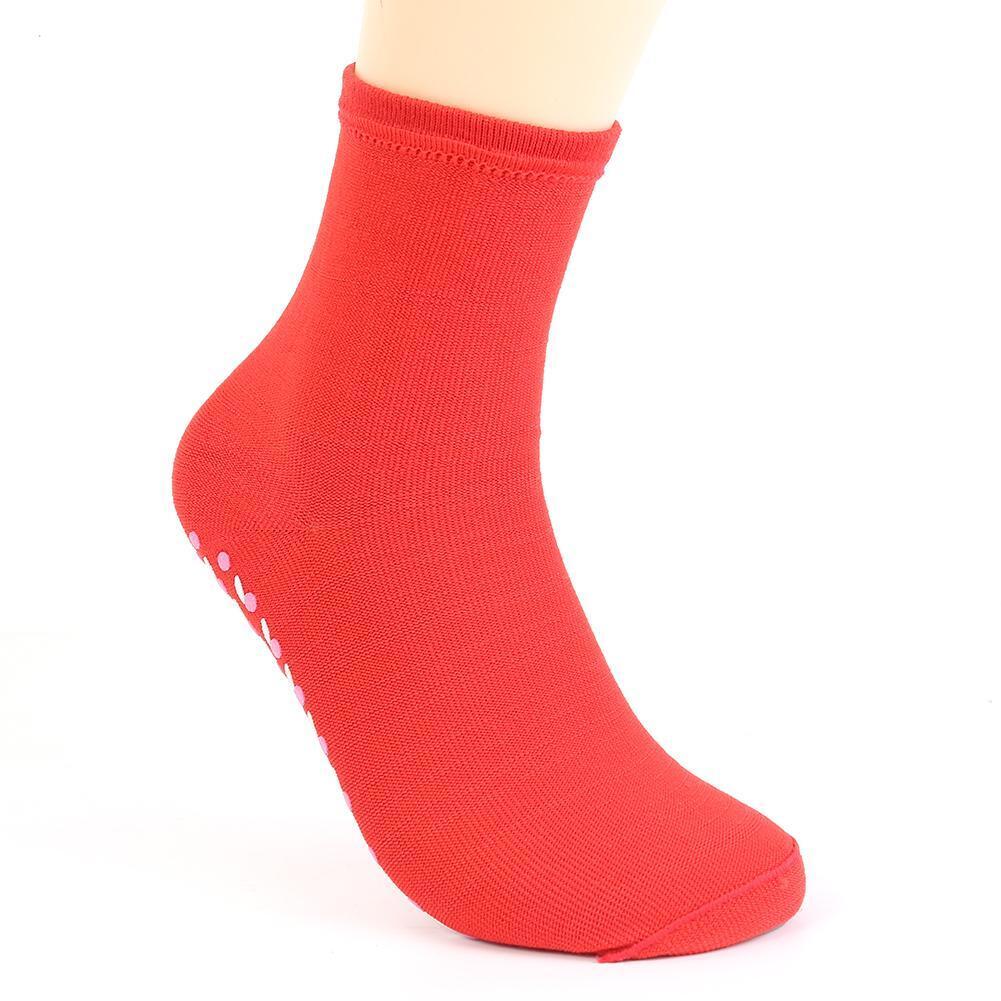Tourmaline Self Heated Socks Winter Magnetic Therapy Warm Socks (Red)