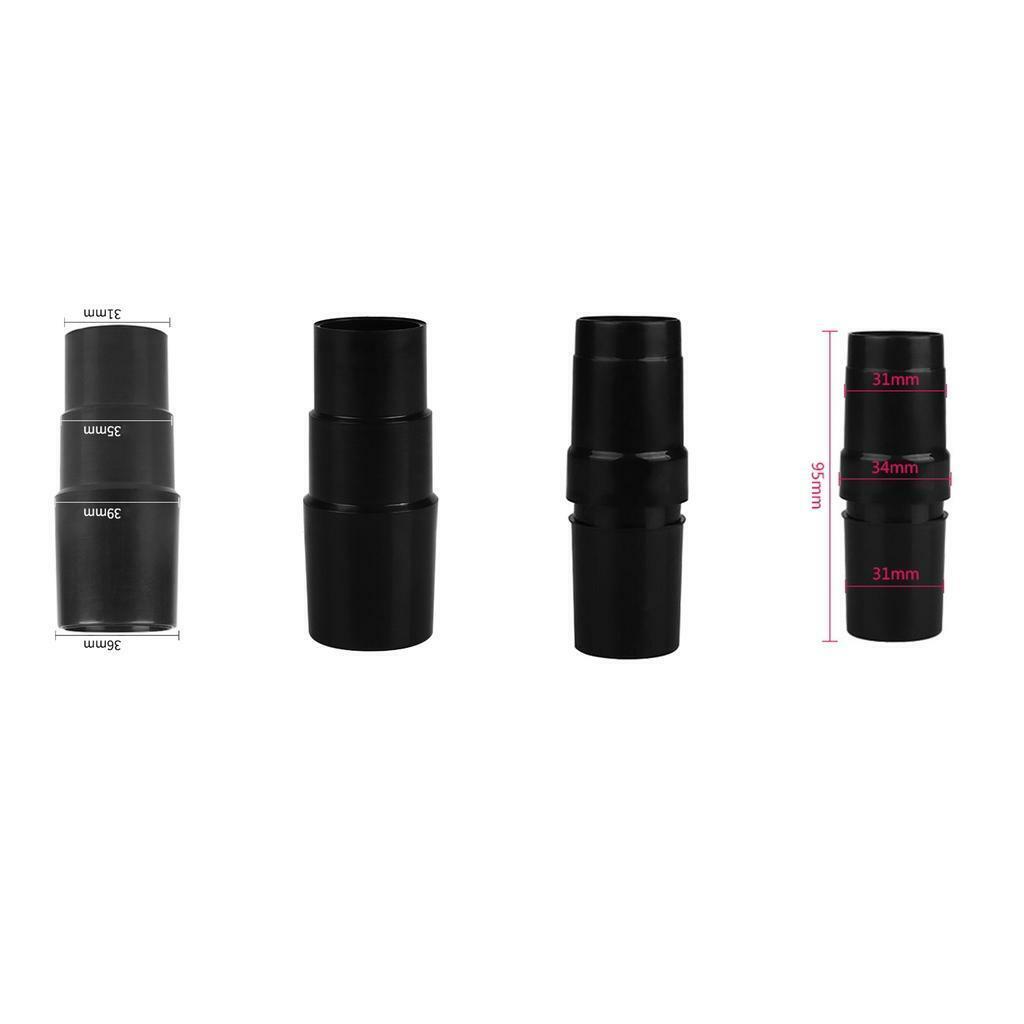 4X Vacuum Hose Adapter Tool 32mm Universal Replacement Connector Black