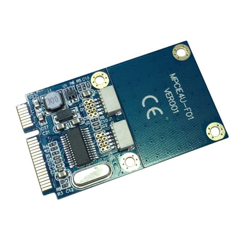 MINI PCI-Express To 2-Port USB2.0 5Pin Converter Extender Card Laptops Expansion