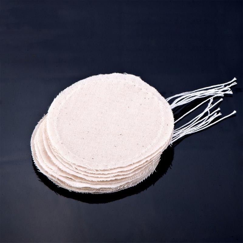 10Pcs  Natural Cotton Siphon Cloth Replacement Coffee Making Round Filter Cloth