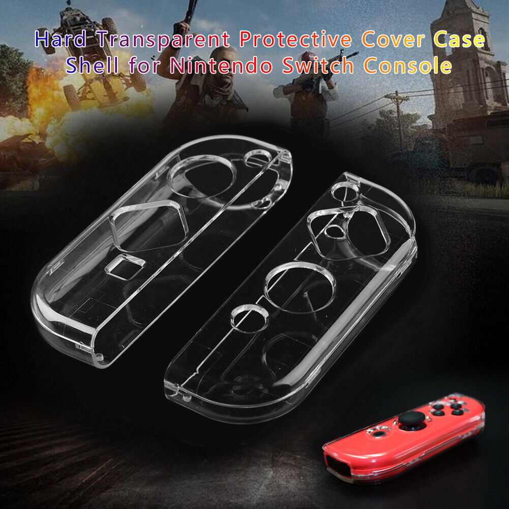 2pcs Transparent Protective Cover Case Shell for Nintendo Switch Console