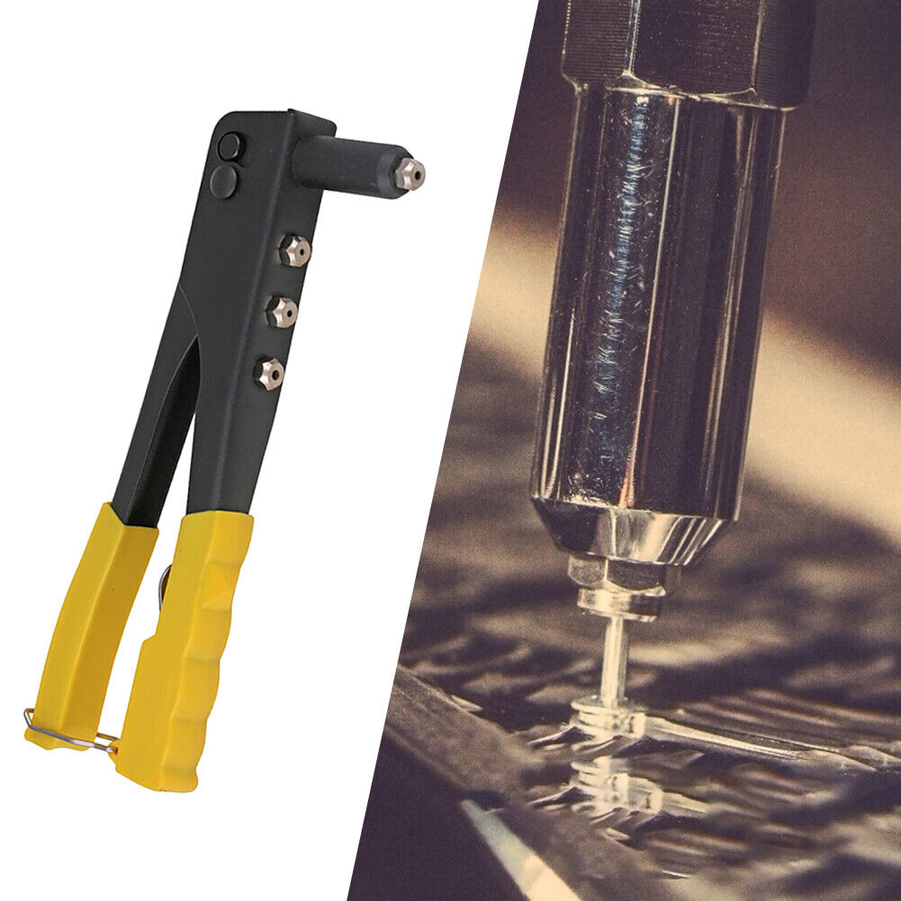 Anti-slip Handle Rivet Gun Manual Riveting Drill Woodworking Repair Tool