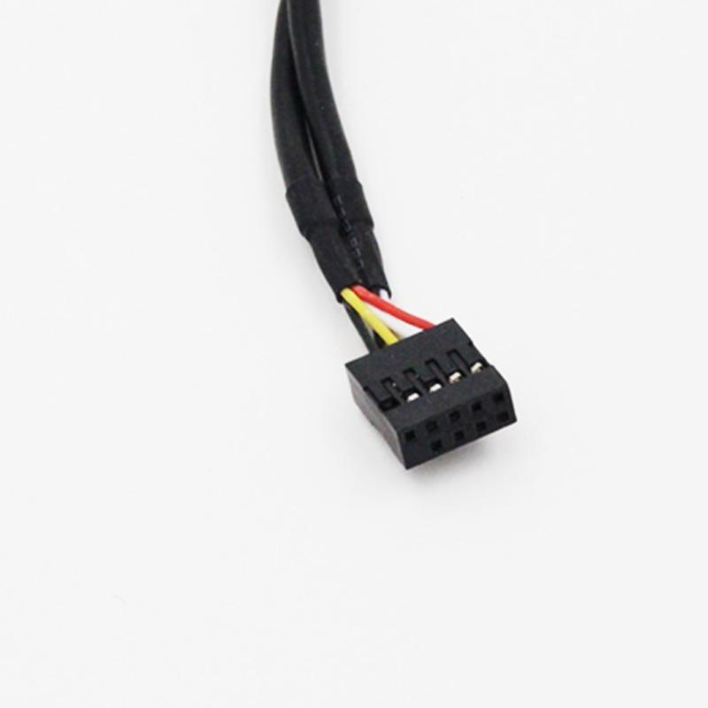 9-Pin Extension Cable Circuit Board USB2.0 Hub Connector Adapter Port 1 to 2 / 4