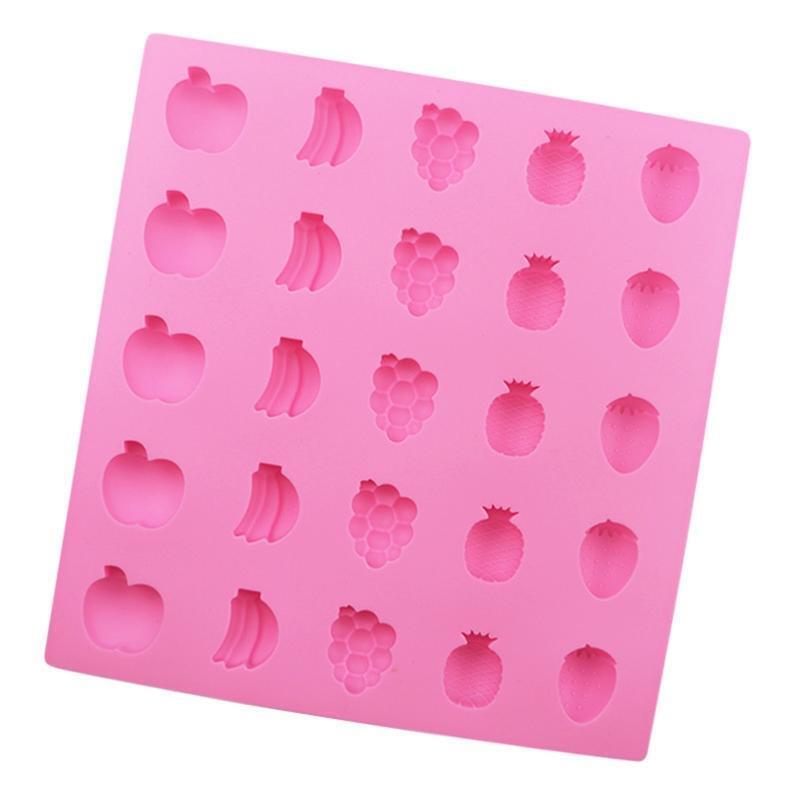 25 Cavities DIY Silicone Molds Fruits Shaped Cupcake Baking Pans Baking Moulds