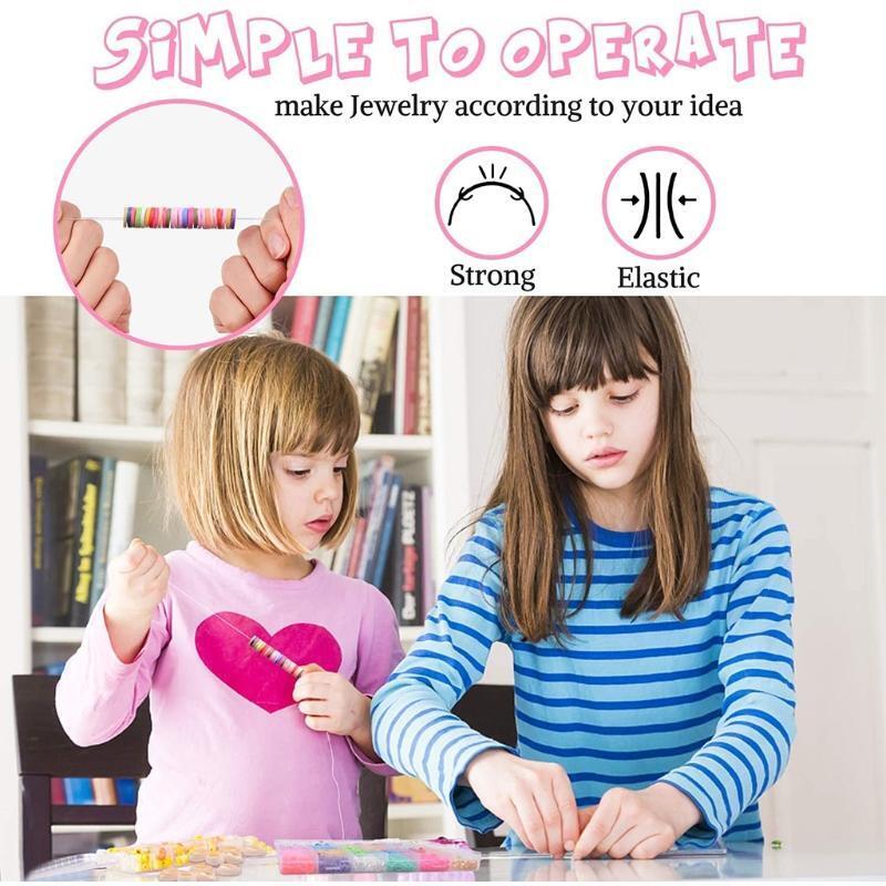 Loose Spacer Beads Necklace Earrings Diy Craft Kit with Decorative Accessories