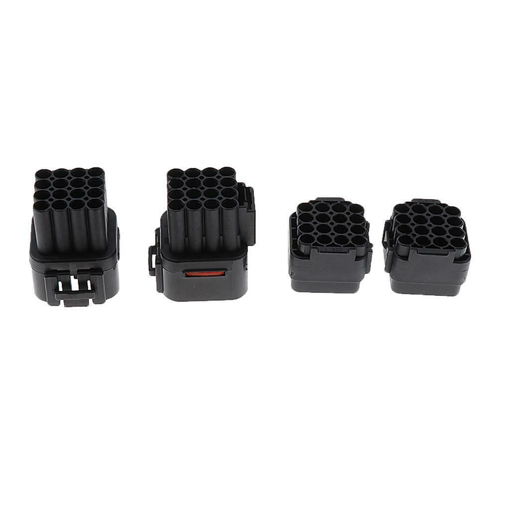 2  16Pin Car Waterproof 2.2mm Terminals Electrical Wire Connector Plugs