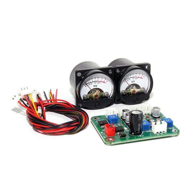 2 Pcs VU Panel Meter Warm Back Light Recording+Durable Driver Board
