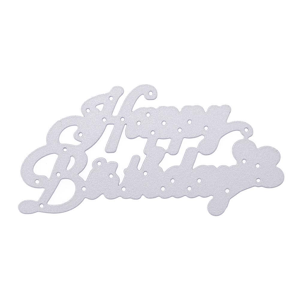 Birthday DIY Metal Scrapbook Craft Embroidery Art Cutting Die Stencils Gift
