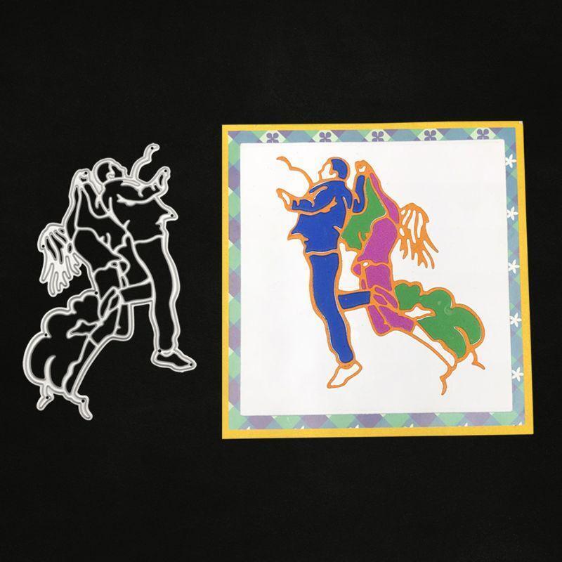 Double Dancer Metal Cutting Dies Stencil Scrapbooking DIY Album Stamp Paper Card
