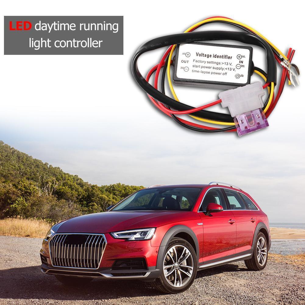 DRL Controller Car Auto LED Daytime Running Light Relay Harness Dimmer