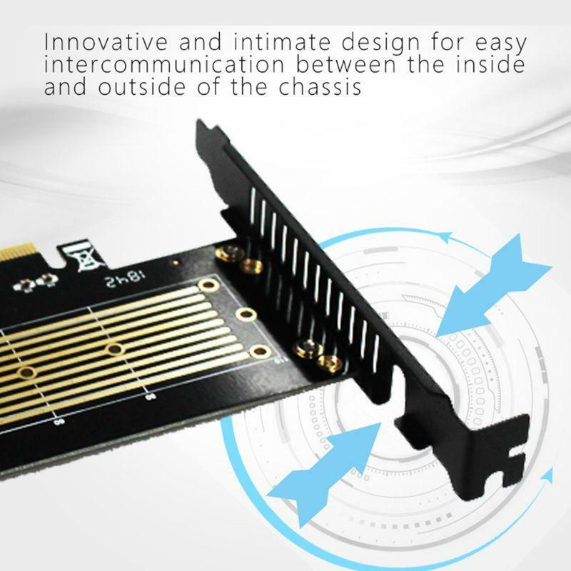 M.2 NVMe Adapter to PCIE3.0 GEN3 M.3 Built-in Turbo Fan for 2230-22110 NVME Card