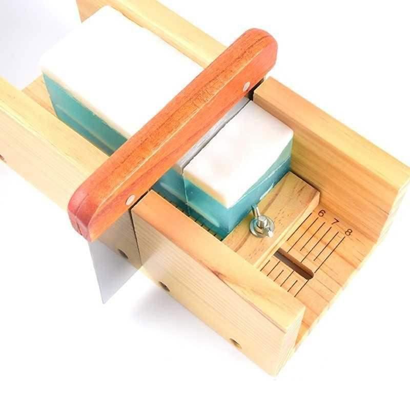 Practical Sharp Soap Cutter Wooden Box Creative Soaps Candles Loaf Cutter Mold