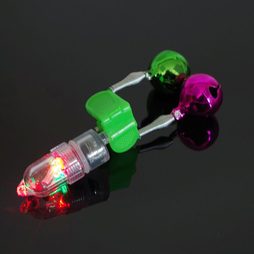 LED Fishing Tackle Alarm Bell Light Night Fishing Alarm Lamp Fishing Bite