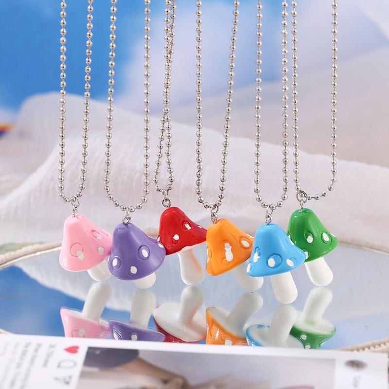 2 Pcs Mushroom Pendant Evil Eye Hanging Ornament Charms Ornament for Good Luck
