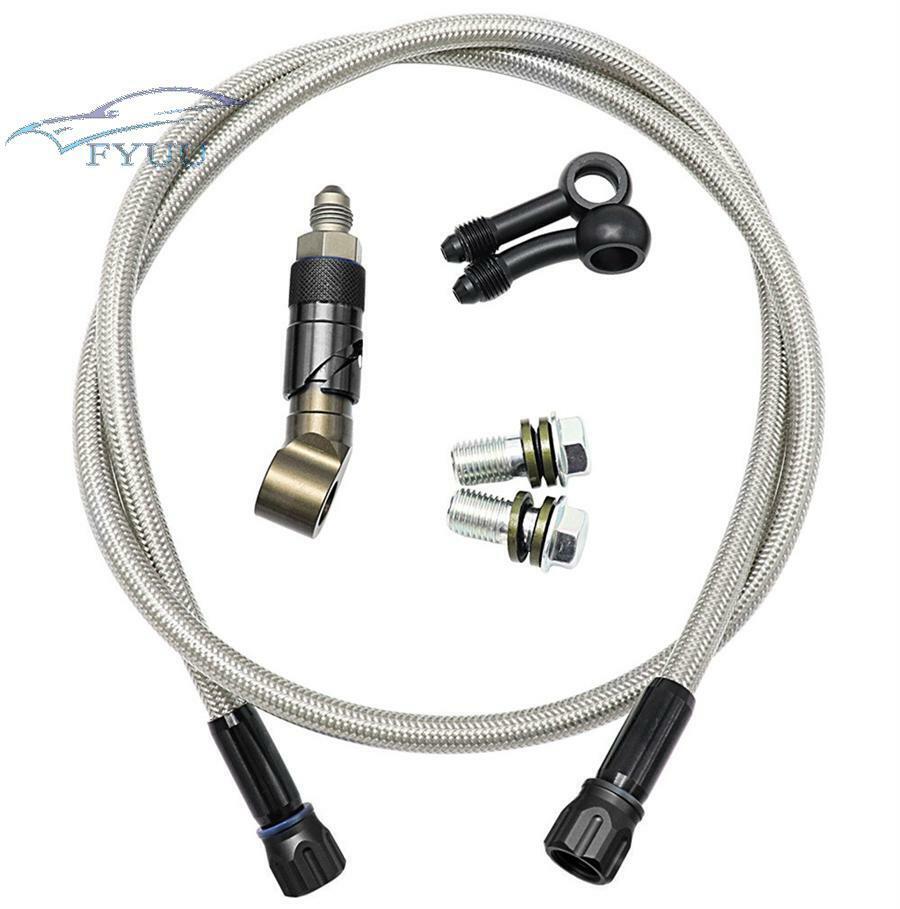 CNC Aluminum AN3 Brake Line Fluid Connect Fitting Brake Tubing Brake Hose Kit