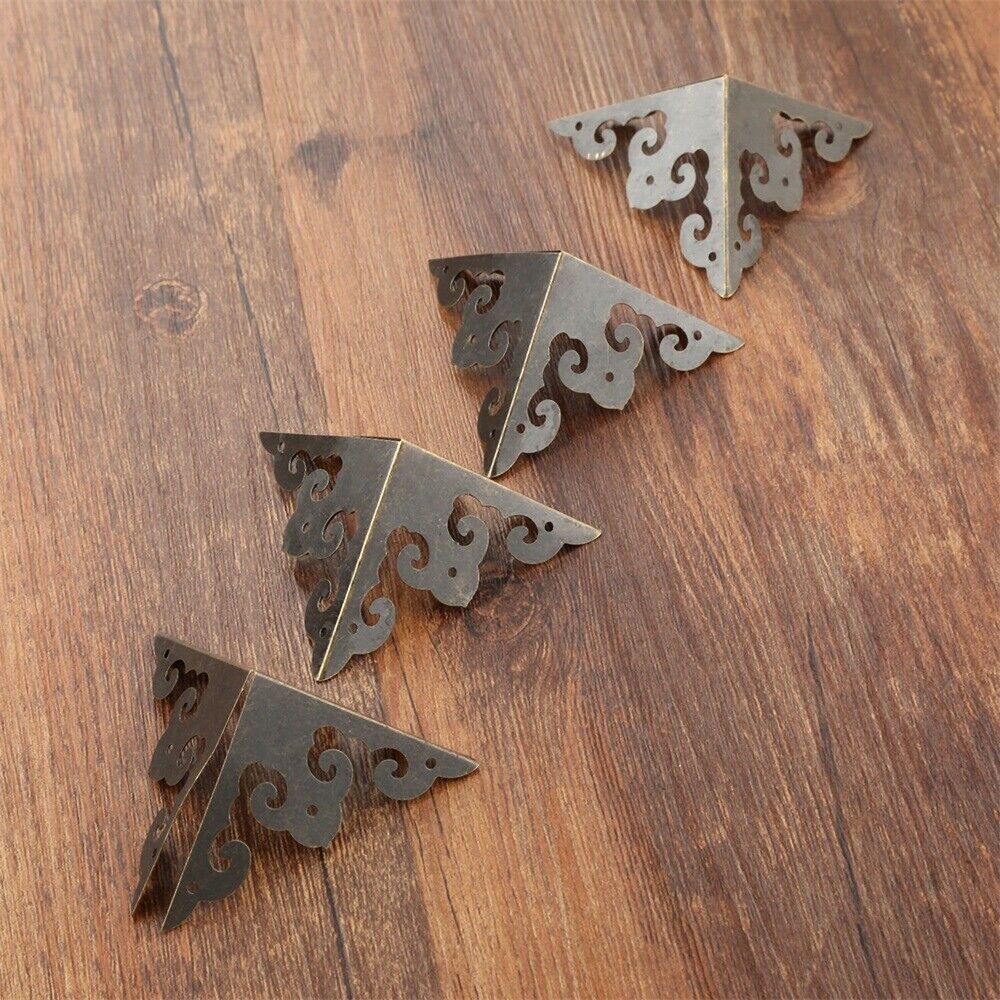 50mm Jewelry Chest Box Decorative Wood Case Edge Corner Protector Guards 4pcs
