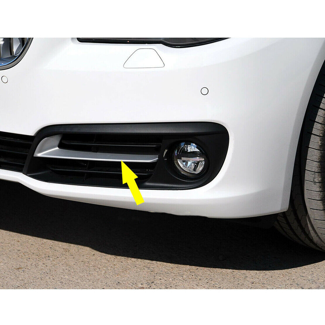 Front Bumper L&R Grille Strip Trim Molding Fit for BMW 5' F10 F18 2014-2016