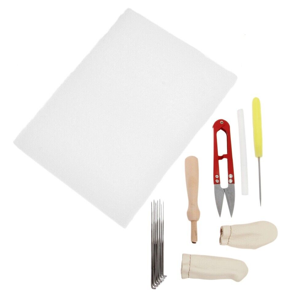 High Needle Felting Wool Felt Tools Mat Scissors Craft Accessories Starter Kit